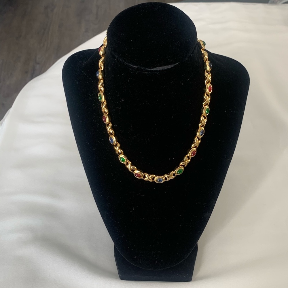 Gold and jewel toned necklace